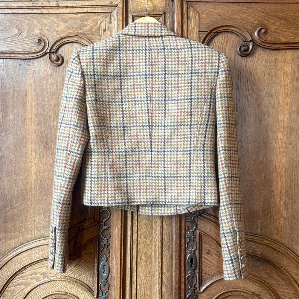 L'AGENCE Multicolor Plaid Double-Breasted Blazer - Picture 10 of 16